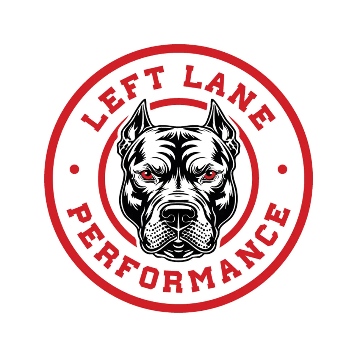 Left Lane Performance red design
